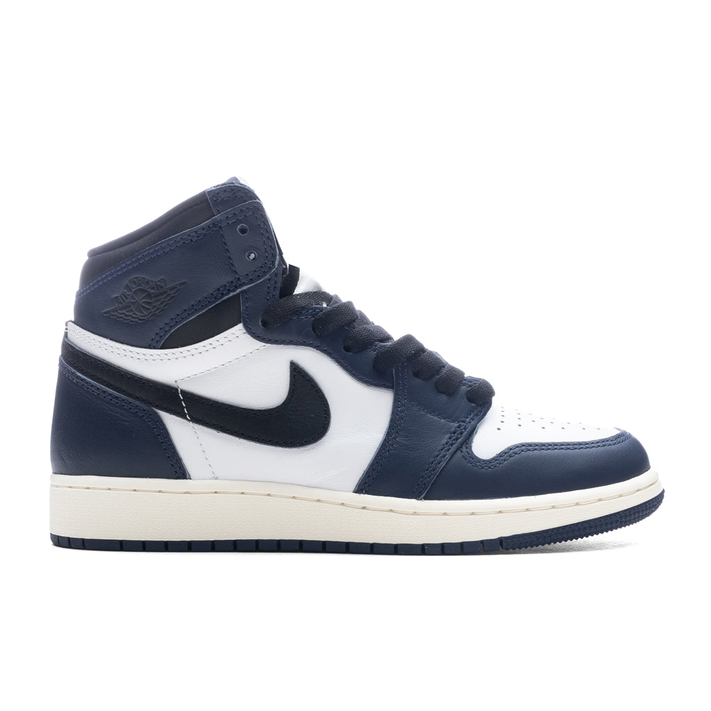 1 Retro High OG (GS) - Midnight Navy/Black/White