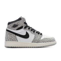 1 Retro High OG (GS) - Tech Grey/Muslin/Black