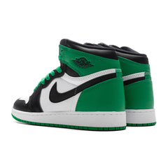 1 Retro High OG (GS) - Black/Lucky Green/White