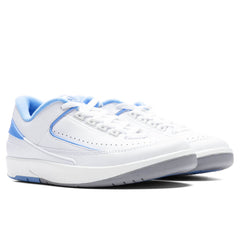 2 Retro Low - White/University Blue/Cement Grey