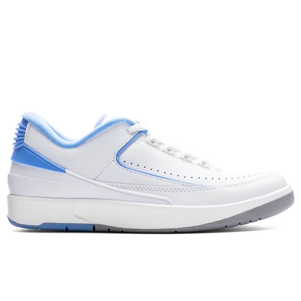 2 Retro Low - White/University Blue/Cement Grey