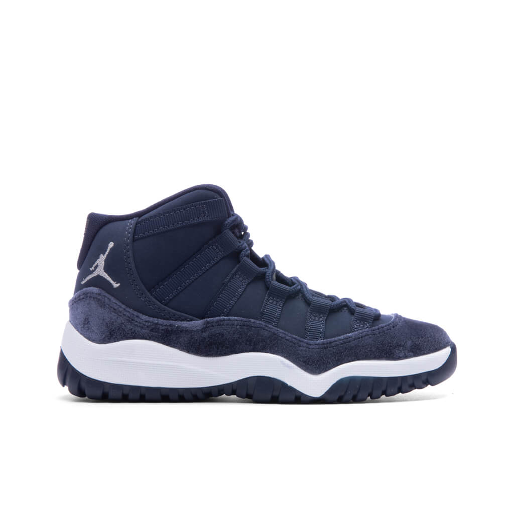 11 Retro (PS) - Midnight Navy/Metallic Silver/White
