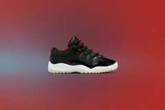 11 Retro Low (PS) '72-10' - Black/Gym Red/White