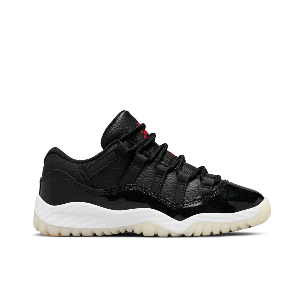 11 Retro Low (PS) '72-10' - Black/Gym Red/White