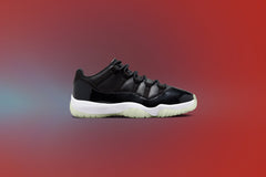 11 Retro Low '72-10' - Black/Gym Red/White