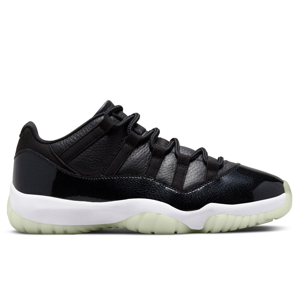 11 Retro Low '72-10' - Black/Gym Red/White