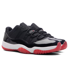 11 Retro Low 'Bred' - Black/Varsity Red/White