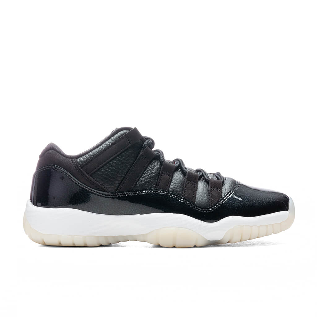 11 Retro Low (GS) '72-10' - Black/Gym Red/White