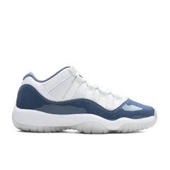 11 Retro Low (GS) - White/Midnight Navy/Diffused Blue