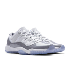 11 Retro Low Cement Grey (GS) - White/University Blue/Cement Grey