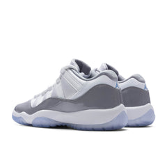 11 Retro Low Cement Grey (GS) - White/University Blue/Cement Grey