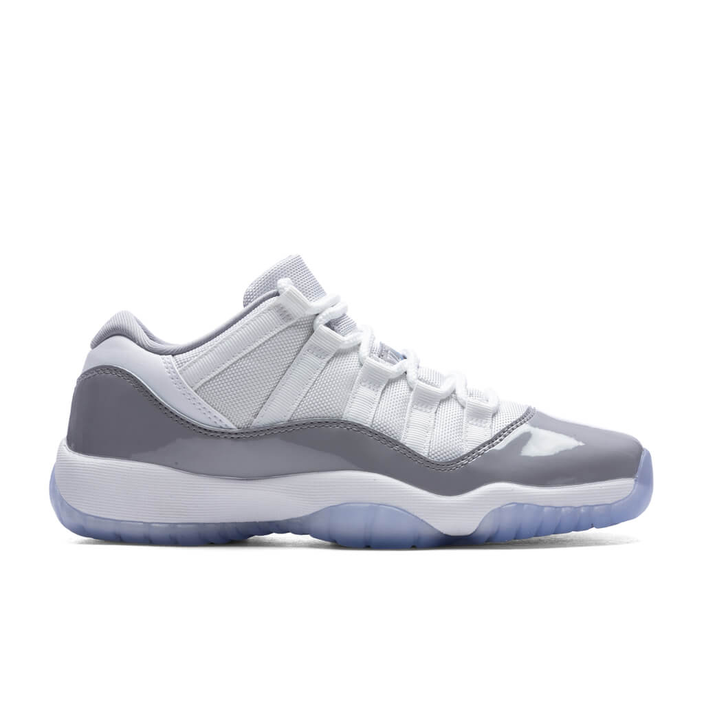 11 Retro Low Cement Grey (GS) - White/University Blue/Cement Grey
