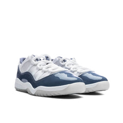 11 Retro Low (PS) - White/Midnight Navy/Diffused Blue