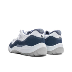 11 Retro Low (PS) - White/Midnight Navy/Diffused Blue