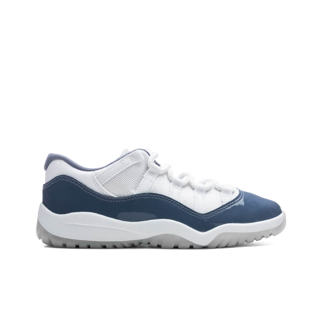 11 Retro Low (PS) - White/Midnight Navy/Diffused Blue