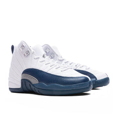 12 Retro 'French Blue' (GS) - White/French Blue/Metallic Silver