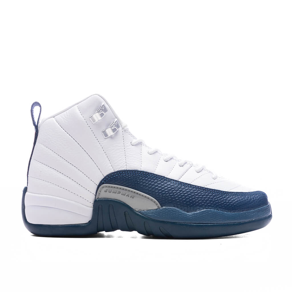12 Retro 'French Blue' (GS) - White/French Blue/Metallic Silver