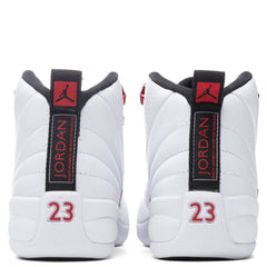 12 Retro (GS) "Twist" - White/University Red