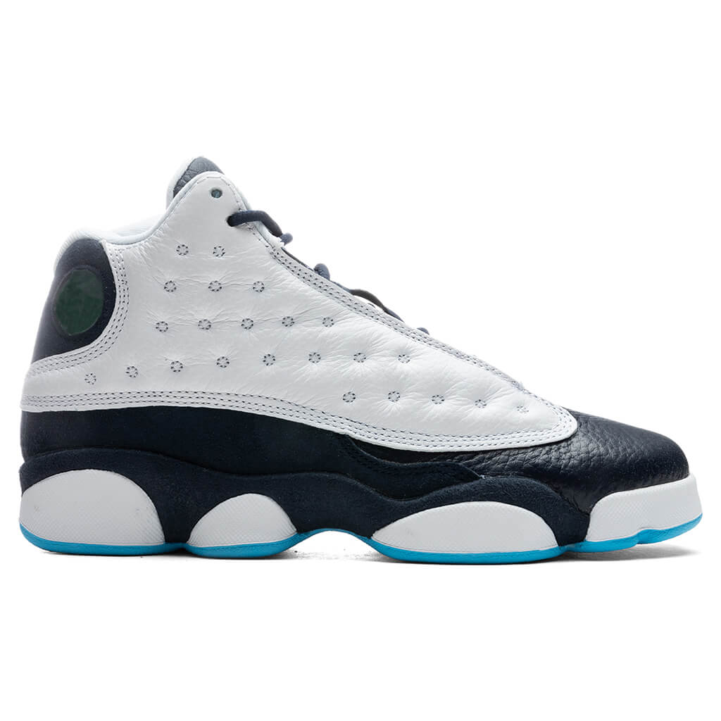 13 Retro (GS) 'Obsidian' - White/Dark Powder Blue