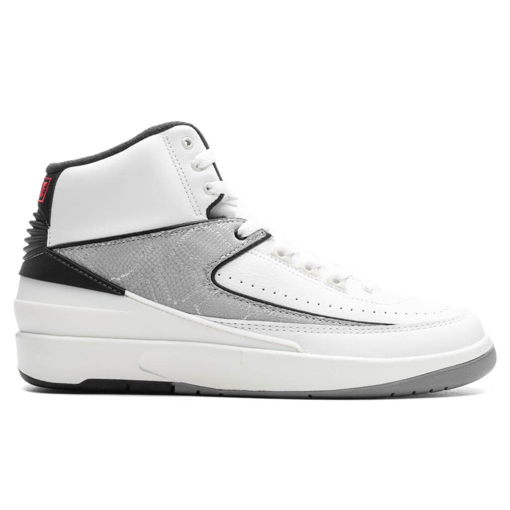 2 Retro 'Python' - White/Fire Red/Cement Grey