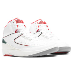 2 Retro 'Italy' - White/Fire Red