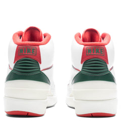 2 Retro 'Italy' - White/Fire Red