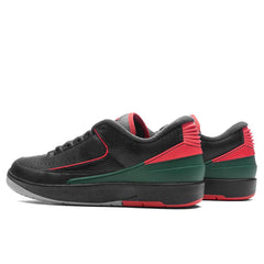 2 Retro Low 'Christmas' - Black/Fire Red/Cement Grey