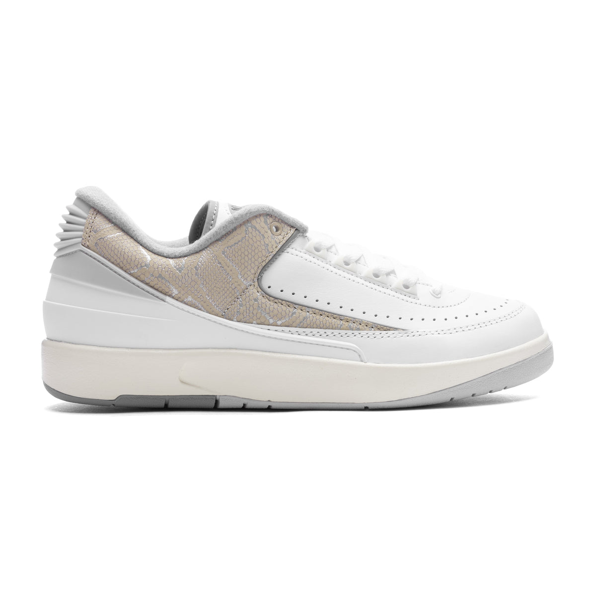 2 Retro Low 'Python' - White/Cement Grey/Sanddrift