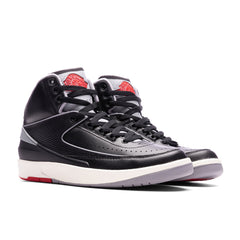 2 Retro (GS) 'Black Cement' - Black/Cement Grey/Fire Red