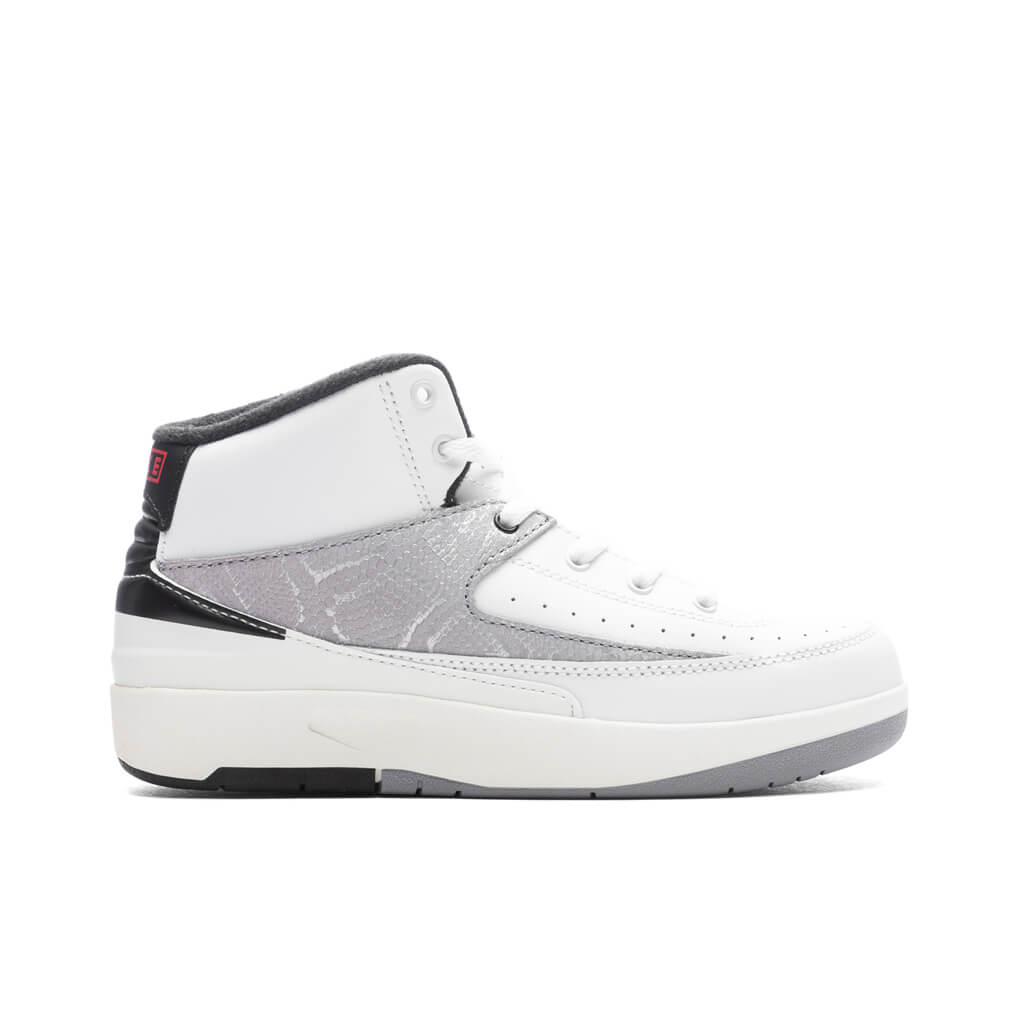 2 Retro (PS) 'Python' - White/Fire Red/Cement Grey