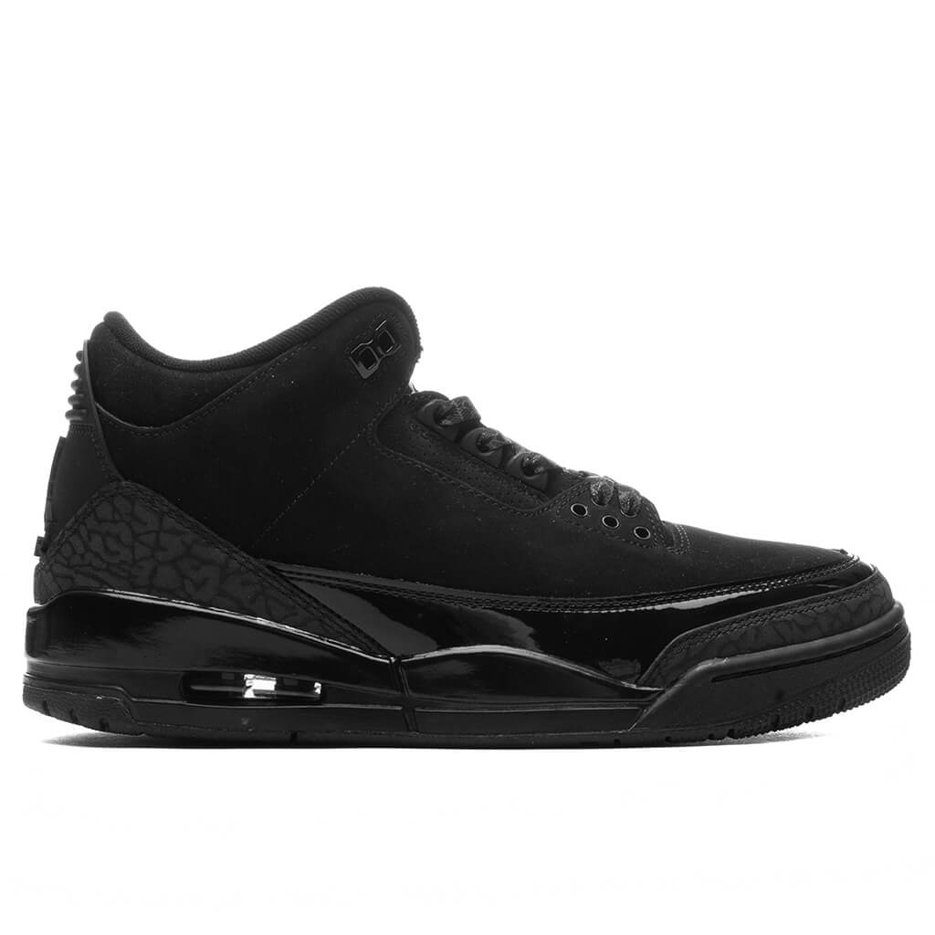 3 Retro 'Black Cat' - Black/Dark Charcoal/White