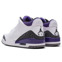 3 Retro - White/Black/Dark Iris