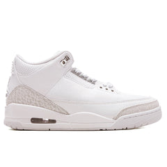 3 Retro 'Pure Money' - White/Metallic Silver