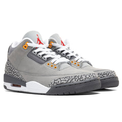 3 Retro "Cool Grey" - Silver/Sport Red