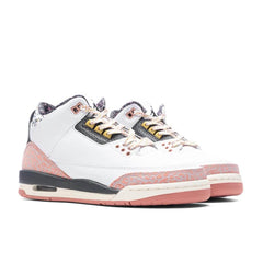 3 Retro (GS) 'Vintage Floral' - White/Anthracite/Red Stardust