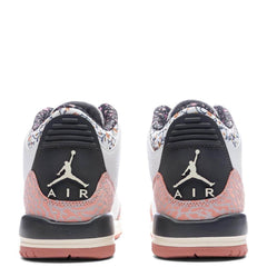 3 Retro (GS) 'Vintage Floral' - White/Anthracite/Red Stardust