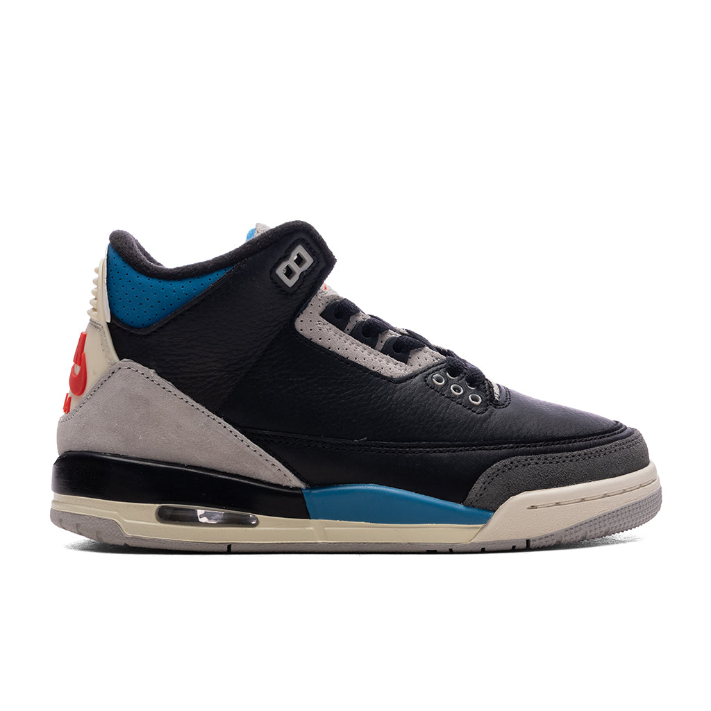 3 Retro OG 'Rare Air' (GS) - Black/Chile Red/Neutral Grey