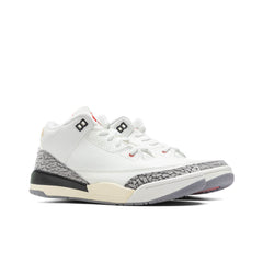 3 Retro (PS) White Cement Reimagined - Summit White/Fire Red