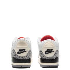 3 Retro (PS) White Cement Reimagined - Summit White/Fire Red