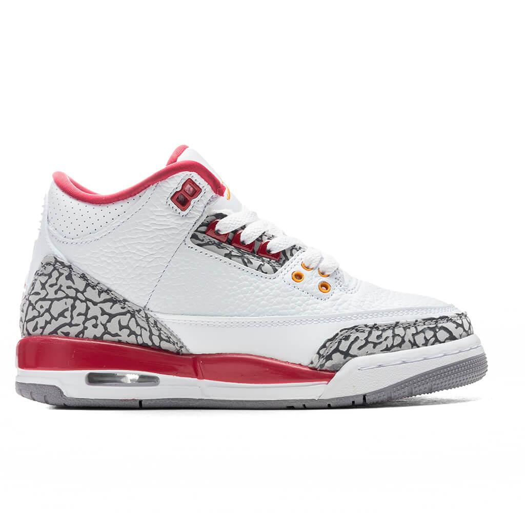 3 Retro (GS) - White/Light Curry/Cardinal Red