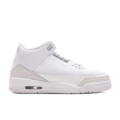 3 Retro 'Pure Money' (GS) - White/Metalic Silver