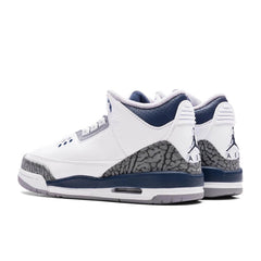 3 Retro (GS) - White/Midnight Navy/Cement Grey