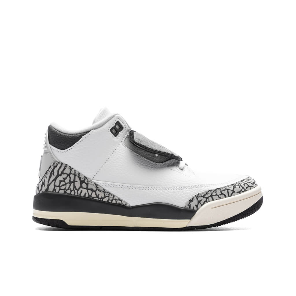 3 Retro Hide N Sneaks (PS) - White/Black/Iron