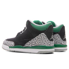 3 Retro (PS) "Pine Green" - Black/Pine Green/Silver