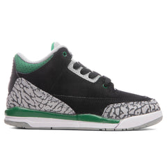 3 Retro (PS) "Pine Green" - Black/Pine Green/Silver