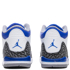 3 Retro (PS) 'Racer Blue' - White/Cement Grey