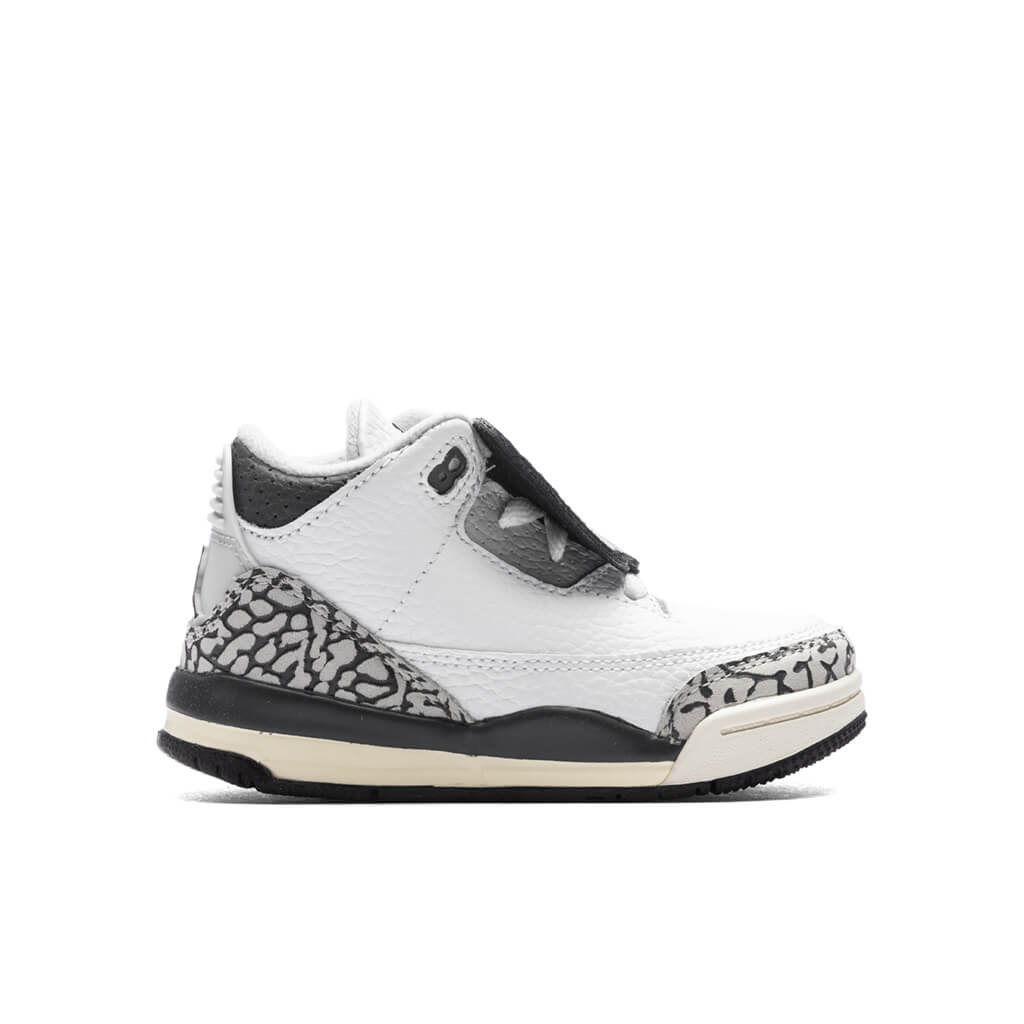 3 Retro Hide N Sneaks (TD) - White/Black/Iron