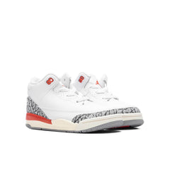3 Retro (TD) 'Georgia Peach' - White/Cosmic Clay/Sail