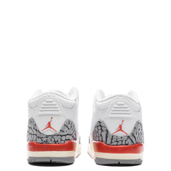 3 Retro (TD) 'Georgia Peach' - White/Cosmic Clay/Sail