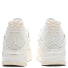 Women's 4 Retro 'Metallic Gold' - Sail/Metallic Gold/Black